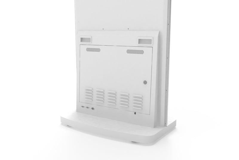 Super slim free standing 50" Digital Poster in White