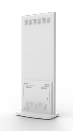 Super slim free standing 50" Digital Poster in White