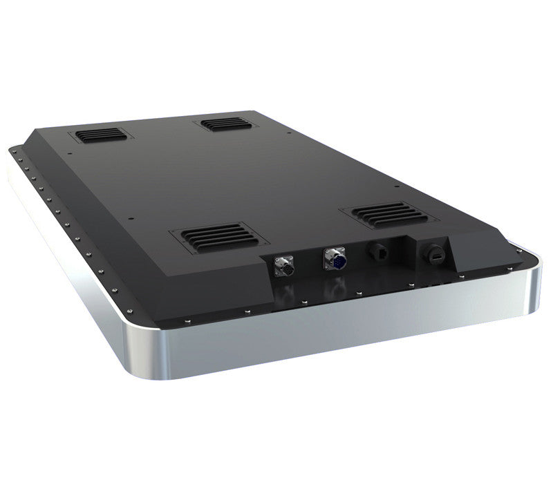 43" Wall mounted outdoor Digital Advertising Display showing inputs