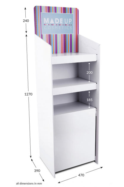 3 Shelf Corr-A-Clip FSDU with Printed Header