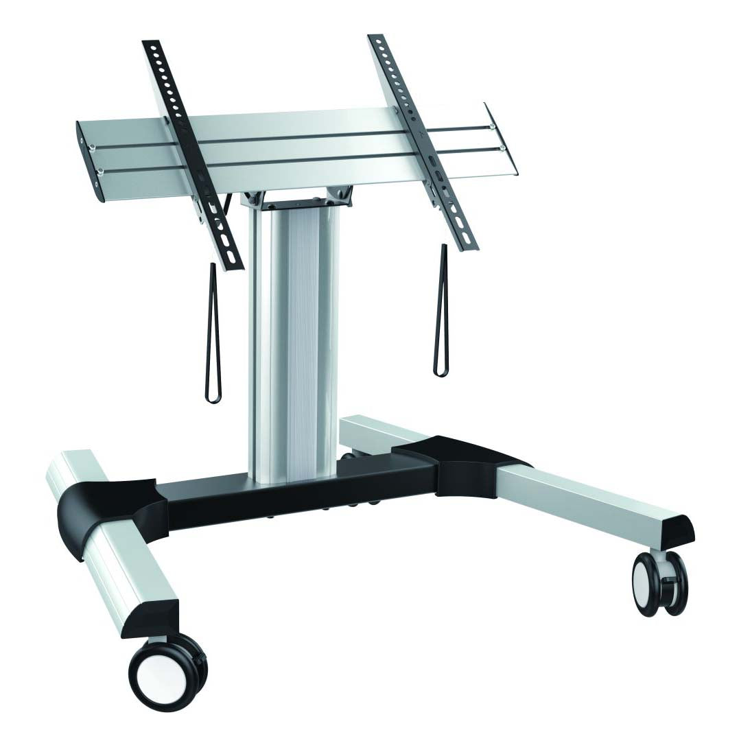 Touch screen tilting floor trolley