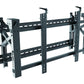 Three quarter front view of pop-out video wall mount open