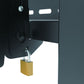 Detail of padlock locking system