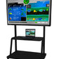 Floor Trolley with Interactive touchscreen and AV shelf