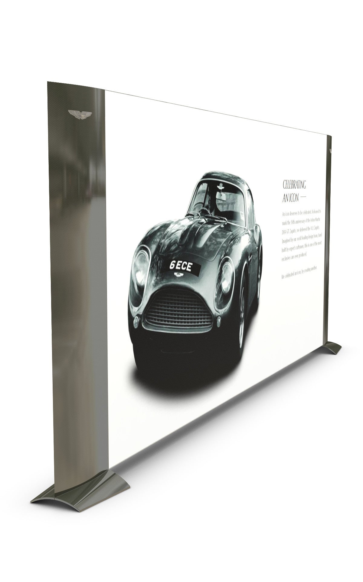 showroom divider, tensile graphic