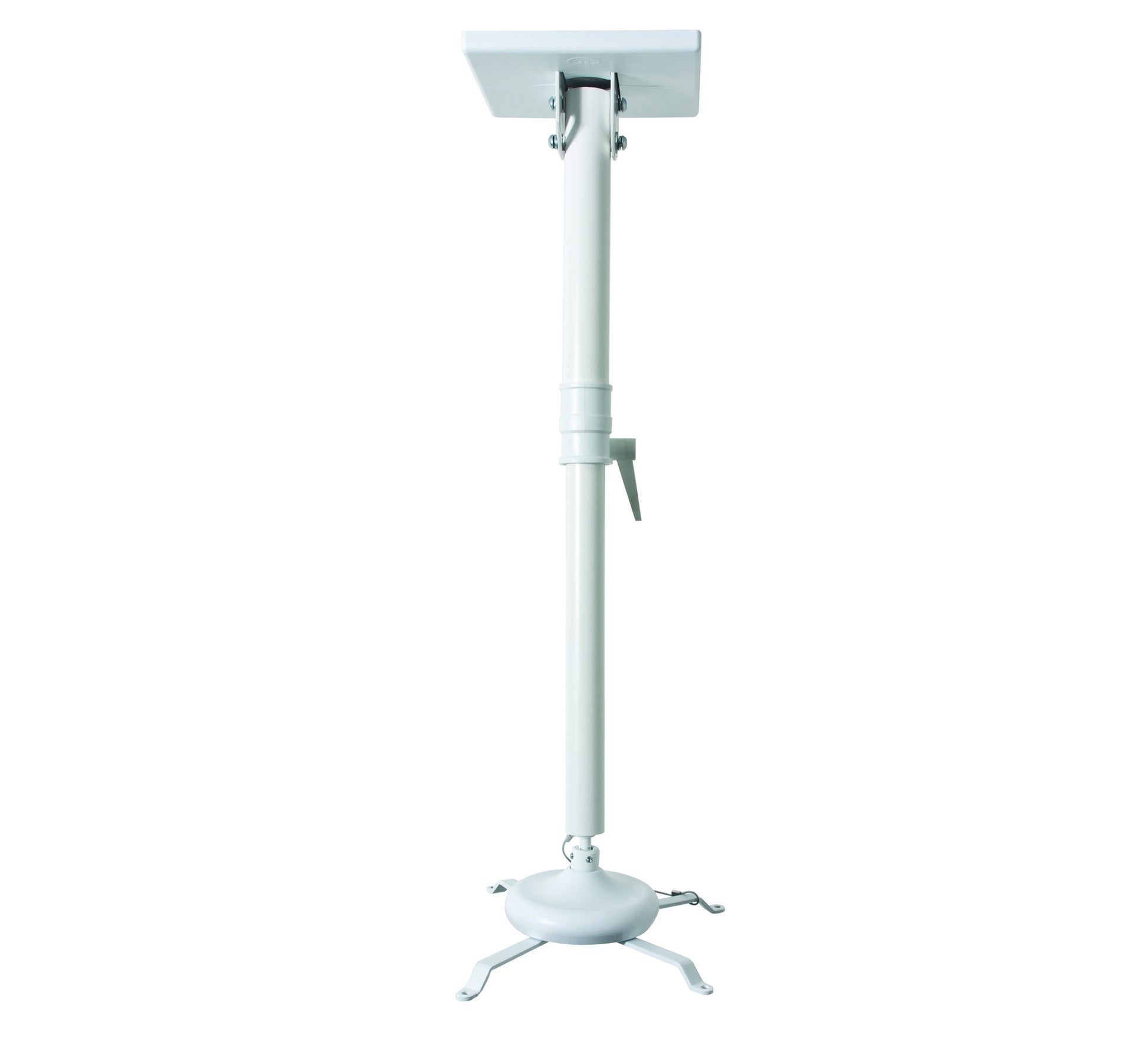 Universal projector ceiling mount shown with max 830mm drop