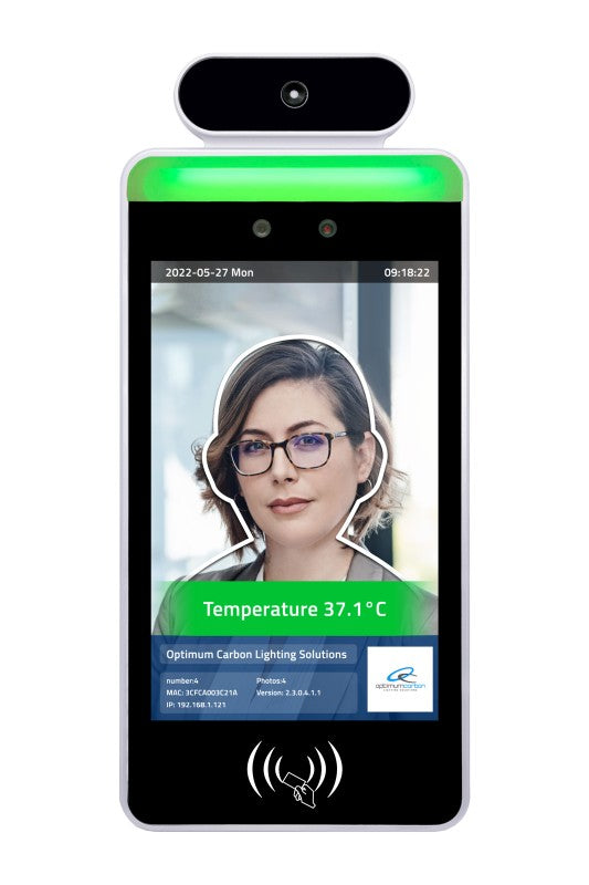 8" Facial Recognition Thermometer Display