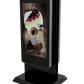 Double Sided Mobile outdoor 47" Digital Advertising Display front three quarter view