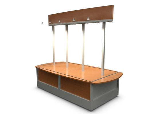 Front three quarter view of Retail merchandise Unit