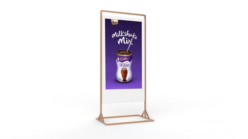 Super slim double sided free standing Digital Advertising Display