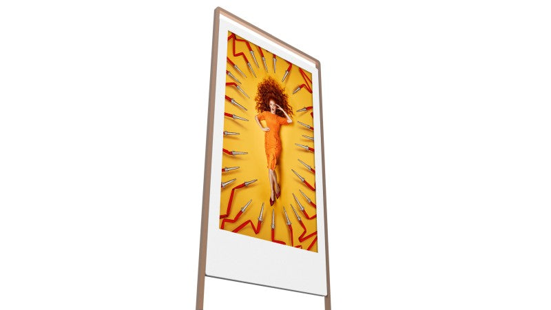 Super slim double sided free standing Digital Advertising Display